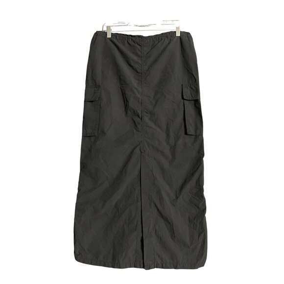 Wild Fable Junior Teens Black Cargo Midi Skirt Waist & Hem Drawstring Size XS - Picture 7 of 12